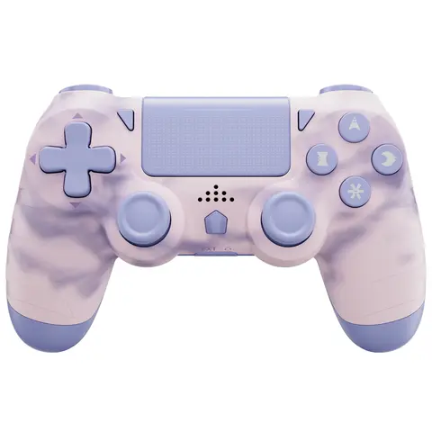 ISHAKO Wireless Game Controller for PS4/PS3/PC/Android/iOS, With Double Vibration, motion sensing, touchpad, Cute gamepad, Console, PS414 Pink, Pc Game Controllers, Interactive Gaming