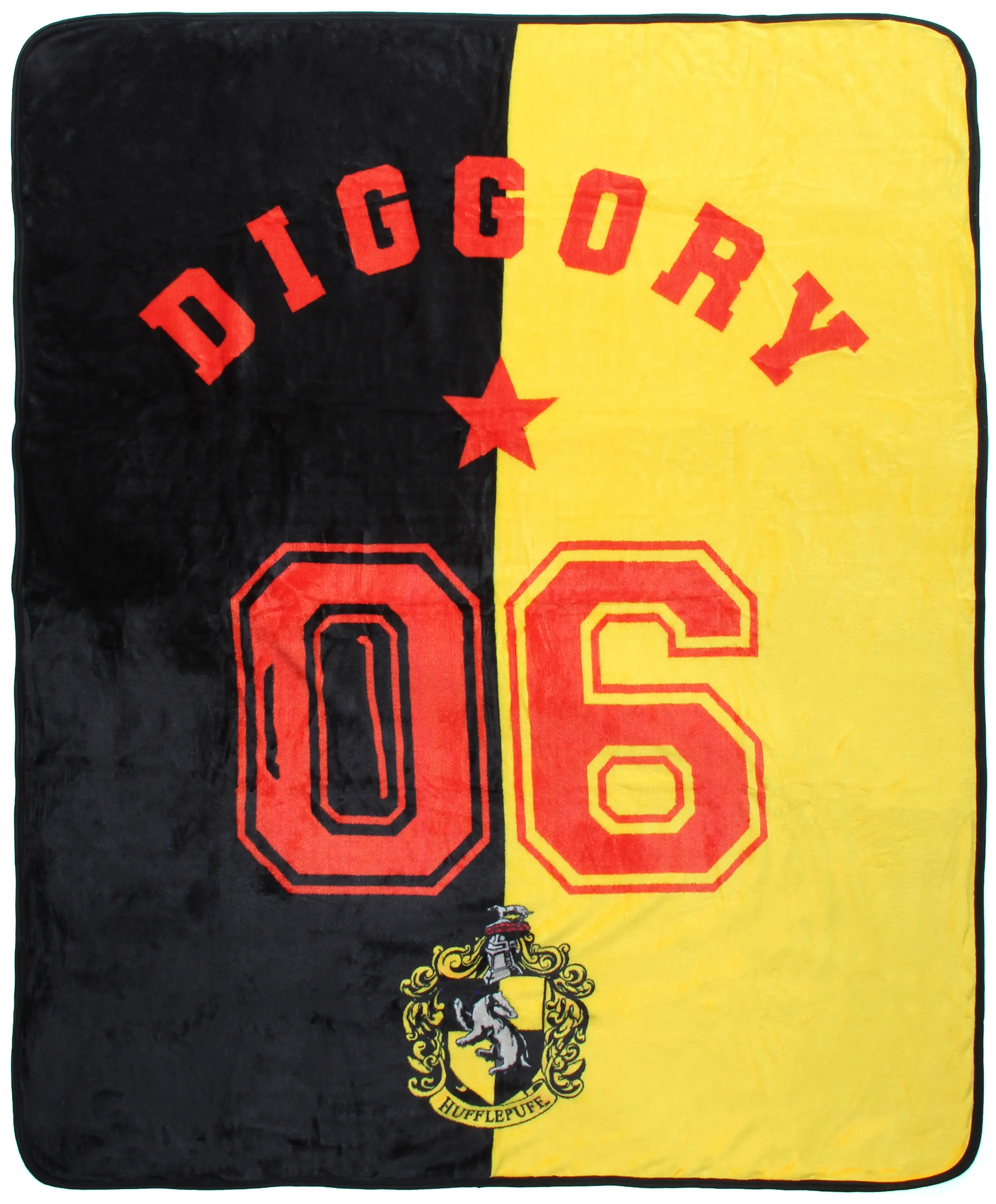 Harry Potter Cedric Diggory Hufflepuff Silk Touch Throw Blanket 50" x 60" (127cm x 152cm)