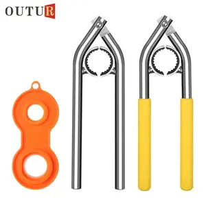 Stainless Steel Faucet Aerator Removal Tool for Kitchen Sink Anti Slip Filter Wrench Universal Basin Spray Nozzle Installer Tightener