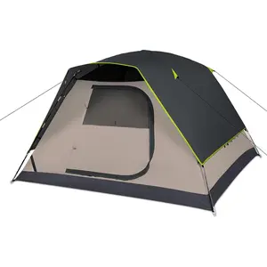 Camping Tent, 4/6 Person Dome Tents for Camping with Rainfly, Waterproof Clip Easy Setup Portable Family Tent with Mesh Windows, 20% More Headroom Backpacking Tents for Camping & Hiking