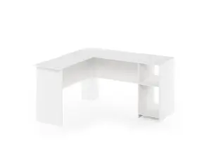Indo L-Shaped Desk with Bookshelves