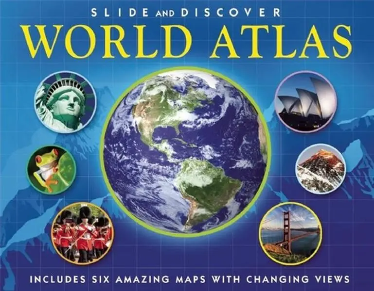 USED-Slide and Discover: World Atlas by Jen Green (Hardcover)