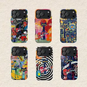 Pete The Cat Tough Phone Case Collection, Aesthetic Blue Cat Guitar Designs with Music Star Graffiti Patterns Phone Cover For iPhone 17/16/15/14/13/12/11 Plus Pro Max Mini