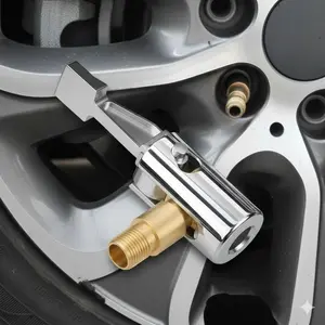 Universal Tire Inflator Adapter - Quick Connect Air Compressor Hose Fitting, Tool-Free Installation for Car Tires, Portable Pump Chuck Converter with Durable Design, Compatible with Most Inflators & Air Pumps for Fast, Reliable Inflation.