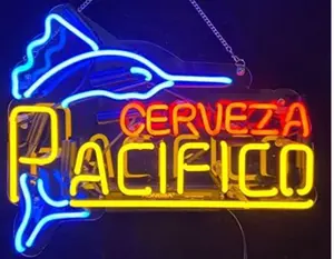 20"x16" Cerveza Pacifico Neon Signs with Real Neon Handmade Sign USA Stock