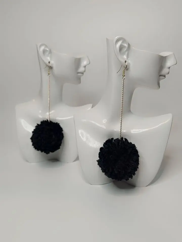 Pom Pom Earrings