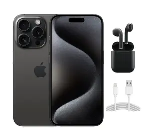 Refurbished Apple iPhone 15 Pro A2848 (Unlocked) Good Condition with Wireless Earbuds & 1 Year Warranty