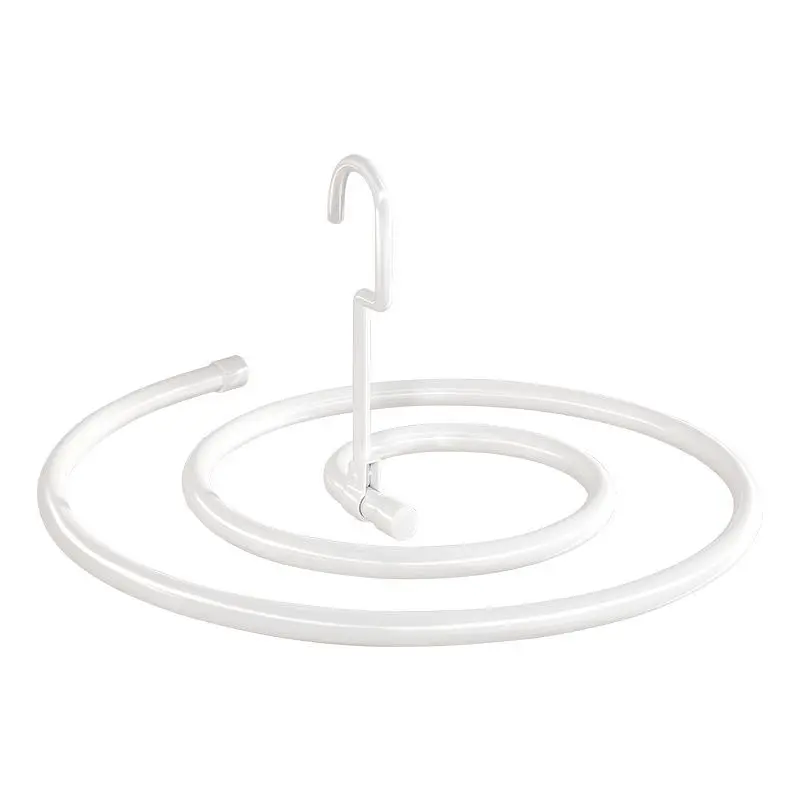 Stainless Steel Foldable Spiral Laundry Drying Rack, Rotatable Quilt & Blanket Drying Hanger with Mount Accessories, Spiral Rack