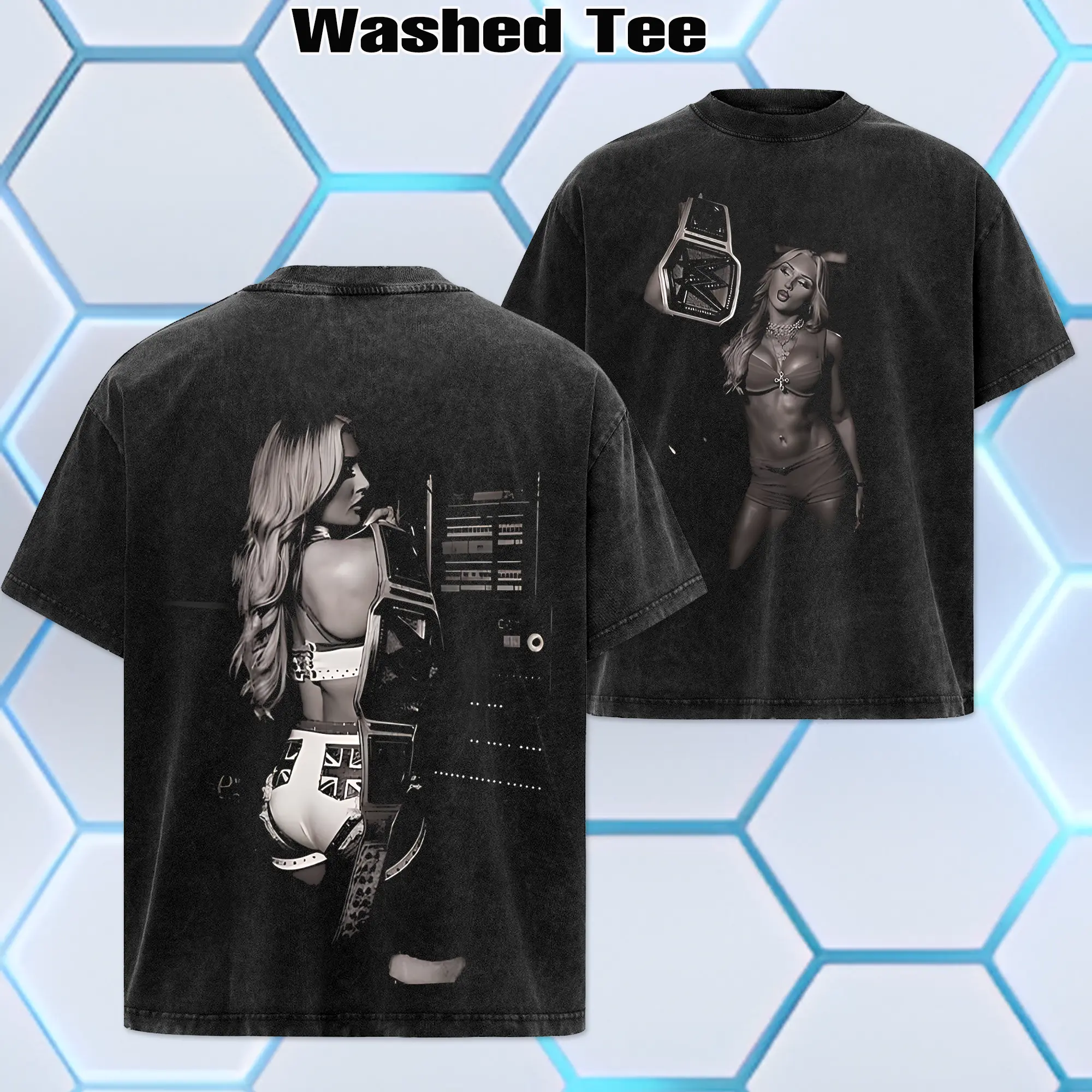 WWE 2026 - TTiffany Stratton Washed Cotton Oversized T-Shirt - Hoodie, Graphic Tee, Gift for Fan, Wrestling Streetwear, Retro Graphic T-Shirts, WWE Merch, Summer Outfits, Gift For Him Her