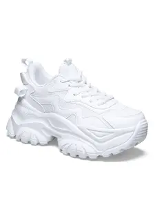 Macaron Color All Black Sole Dad Shoes, Breathable Mesh Chunck Platform Casual Sneakers Invisible Height Increase 5cm Fashion Spring New Sizes 35-42