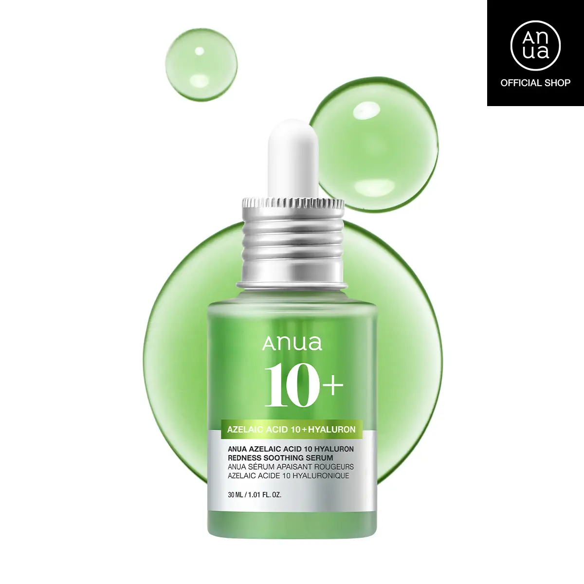 [Anua Official Shop] Azelaic Acid 10 Hyaluron Redness Soothing Serum 1.01 fl.oz.(30ml)｜Azelaicacid, Hyaluronic Acid, Non-Poreclogging, korean skincare
