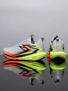 Full Carbon Plate Racing Running Shoes (32-45 Full Sizing) - Lycra Mesh Breathable Upper + Supercritical Foam Sole + Anti-Slip Outsole, For Professional Training & Daily Jogging, Sustained Rebound, Stable Cornering, Wet Ground Anti-Slip, 5-Color Trendy