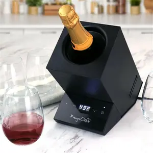 MegaChef  Electric Wine Chiller with Digital Display, Black