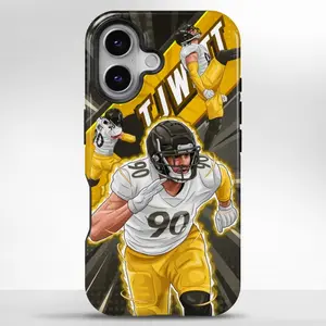 TJ-Inspired Watt Graffiti MagSafe Phone Case, Junk Phone Case With Dual Layer Protection, Shockproof Decorative Phone Protector Cover, Durable Sporty Design, Cute Protective Cover For iPhone 12 13 14 15 Pro Max
