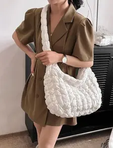 Pleated Scrunched Cloud Shoulder Bag in Every Color – Soft Luxe Statement