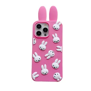 The fun-filled Miffy Rabbit is suitable for Apple 16promax phone cases, iPhone15, and is cute 14 girls. 13/12/11