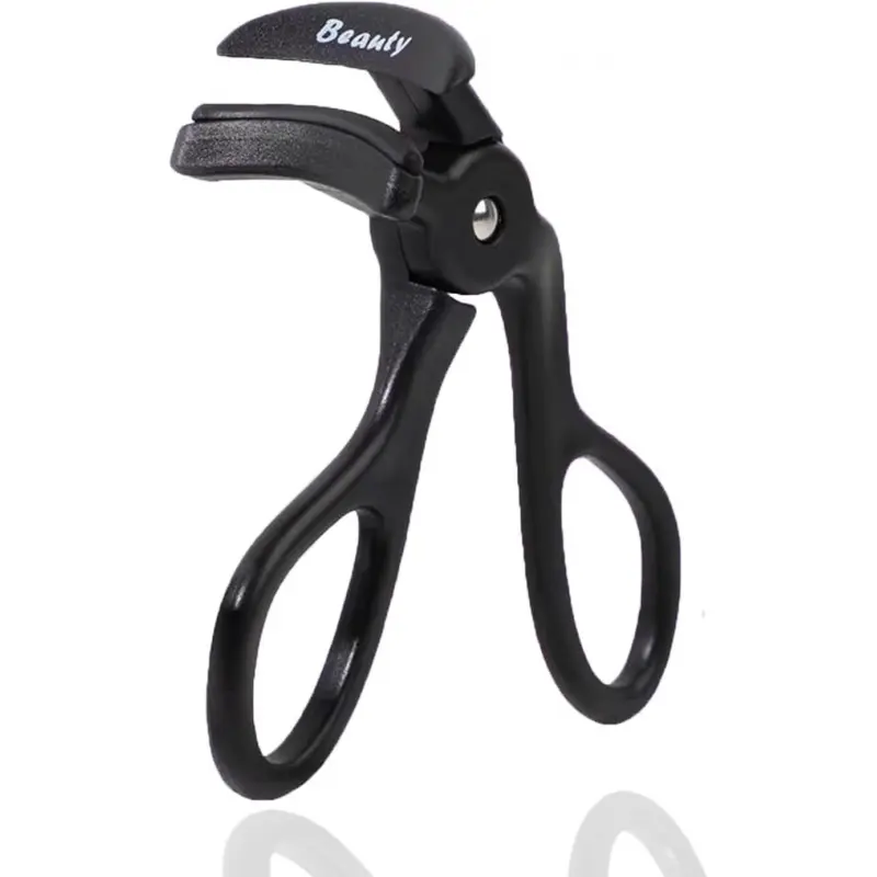 Eyelash Curlers, Black Plastic Eyelash Curler with Silicone Refill Pads Premium Cute Small Eye Lash Curler for No Pinching or Pulling Lash Curler Makeup for Women Girls Eyelash Tool