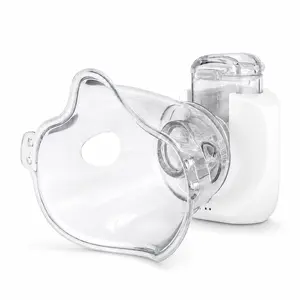 Portable Ultrasonic Nebulizer, Rechargeable Mesh Nebulizer with Adult & Child Masks and Mouthpiece, Compact USB Nebulizer for Home and Travel