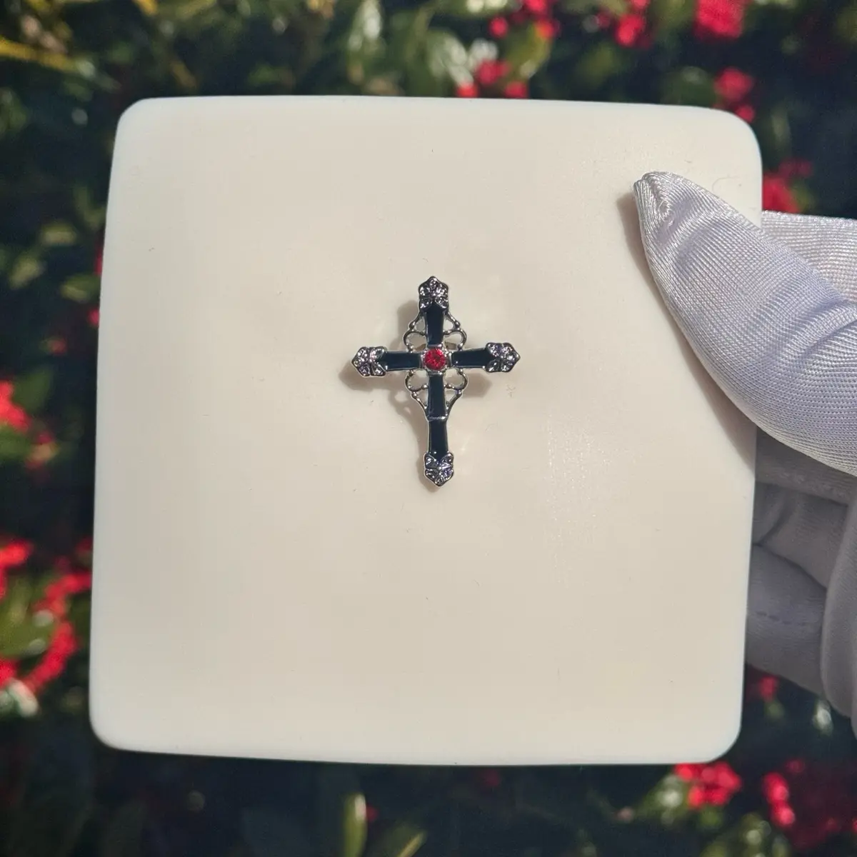 Navel Piercing Jewelry - 14G 10mm Surgical Steel Floating Navel Belly Ring with Cross Charm, Reliable Choice for Piercing Enthusiasts, Comfortable Secure Fit, Durable Design, Floating Naval Belly Ring