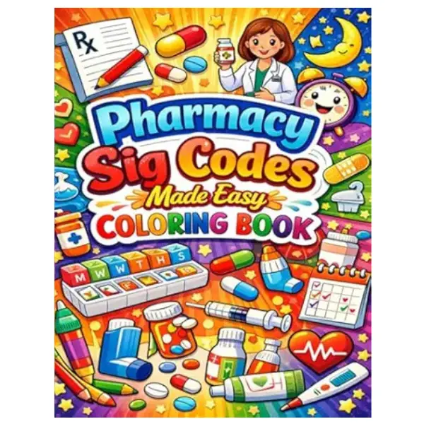 Pharmacy Sig Codes Made Easy Coloring Book: Learn Prescription Abbreviations with Fun, Stress-Free Coloring for Pharmacy Students & Technicians