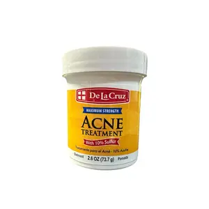 De La Cruz Acne Treatment Ointment with 10% Sulfur 2.6 oz pomada