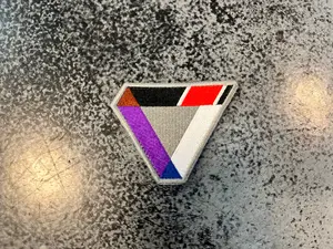 Jiu-Jitsu Rank Triangle Embroidered Velcro Patch