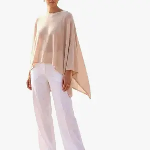 Minimalist Knit Poncho Shawl