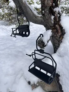 Ski Life Designs Miniature Modern Ski Lift Chair Indoor Outdoor Year Round Ornament Versatile Decor Great for Weddings Branding Pretend Play & So Much More