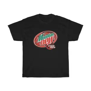 Mountain Dew Code Red Soda Drink T-Shirt