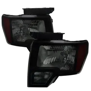 2009-2014 Ford F-150 Factory Style Headlights (Black Housing/Smoked Lens) 2009-2014 Ford F-150 Factory Style Headlights (Black Housing/Smoked Lens)