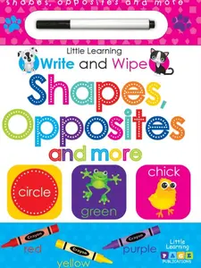 Write and Wipe Shapes Opposites & More