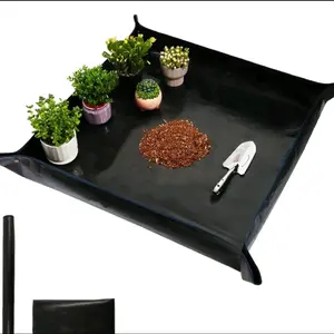 Portable Foldable Gardening Mat - Black, Durable, and Easy to Use for Gardening