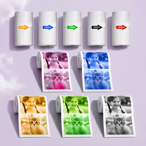 57mmx5m Color Thermal Printer Paper Rolls – Eco-Friendly, BPA-Free, Coreless for Instant Photo Printers