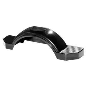Fulton  Plastic Fender 12 In. Tire Size Black