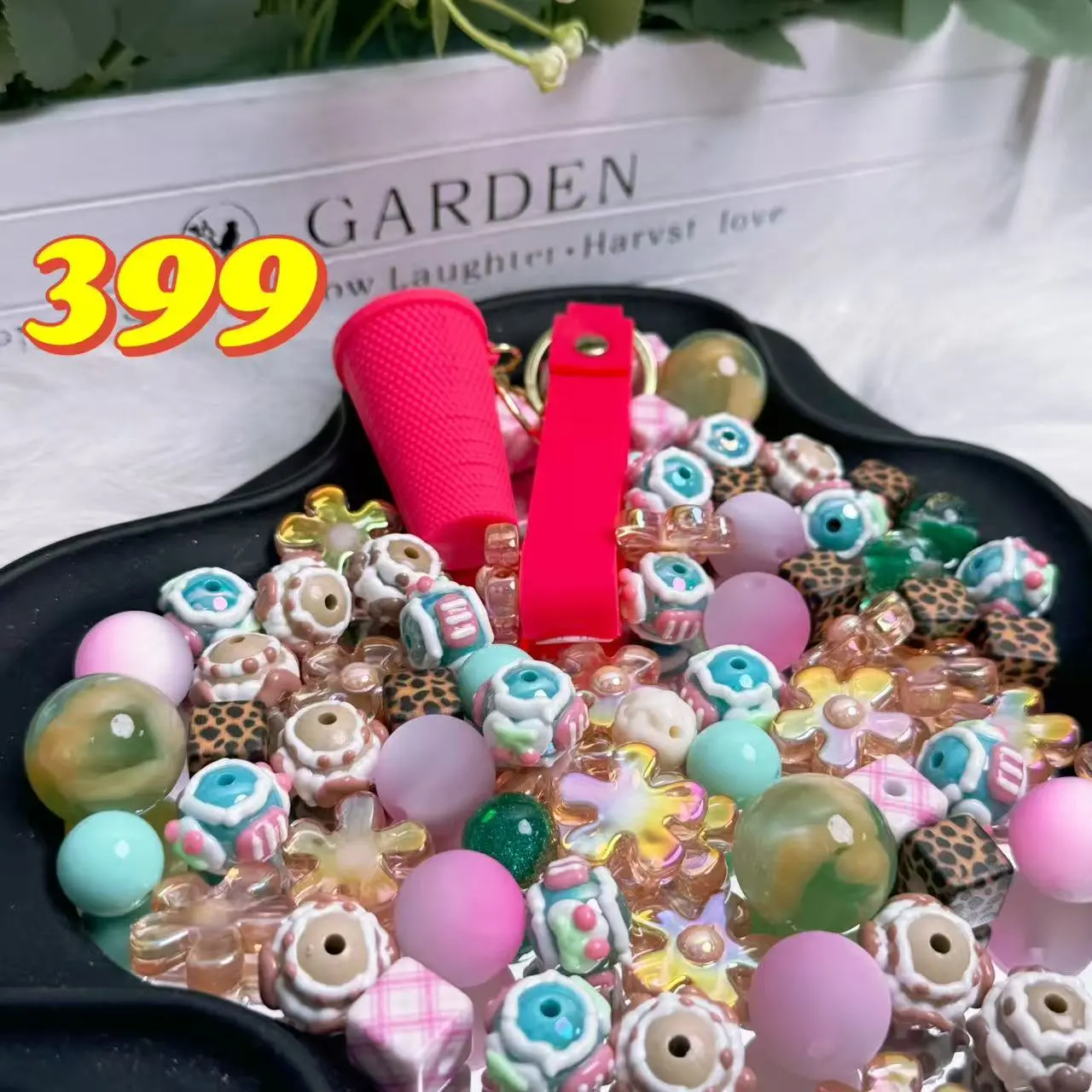 Rainbow-Daily New Arrivals |Acrylic Bead Mix for DIY Craft Beadable Pen Bracelets Phone Charms Necklaces Versatile Use