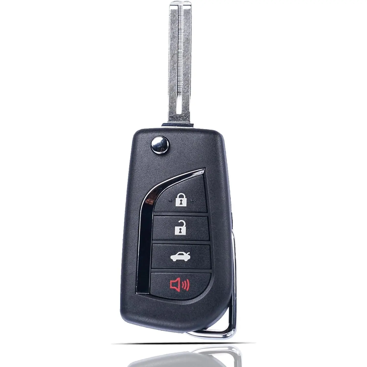 Key Fob Fits for Toyota Camry Corolla 2018 2019 2020 2021 2022 2023 Keyless Entry Remote Control Flip Key Replacement FCC ID: HYQ12BFB P/N:89070-06790 4 Button H Chip