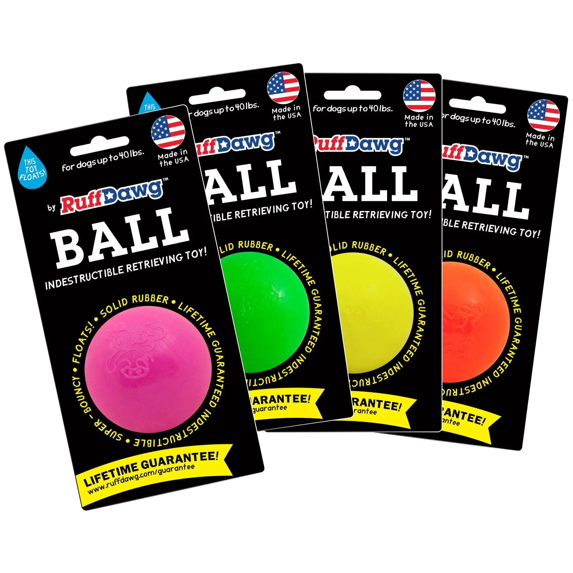 Ruff Dawg Rough Ball Interactive Training Ball Neon Colors Ruff Dawg Rough Ball Interactive Training Ball Neon Colors