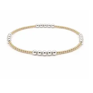 The Hamptons Mixed Metal 2x4 Beaded Bracelet