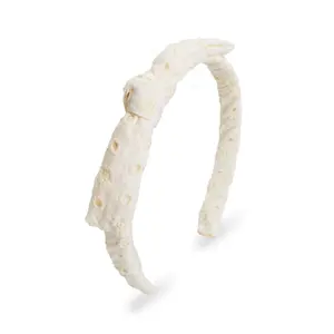Violet & Brooks Ellie Mini Bow Eyelet Headband