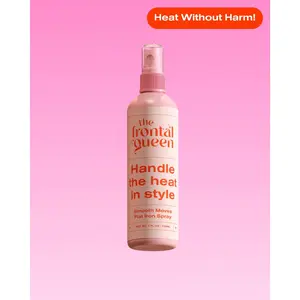The Frontal Queen Smooth Moves Flat Iron Spray Silkening Mist - UV-Protective Hair Spray for Heat Damage & Sun Protection - 4 FL 120ML Gel Haircare