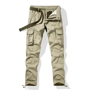Men'S Tactical Work Pants , Multi-Pocket, Durable Fabric for Hiking, Outdoor Activities, and Construction, Durable Fabric Menswear Breathable Casual Cargo Day Big Small Zipper Beige Plain Stylish cargo pants for men slacks pantalones para hombre