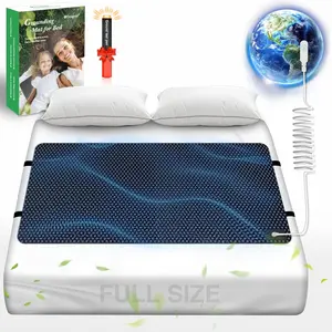 Grounding Mat for Bed, Grounded Pad for Sleep, Anti-Slip PU Grounded Mat with Grounding Cord (27''*54'', Full)