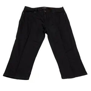Royalty By YMI Woman Size 16 Cropped Black Jeans Stretch Denim