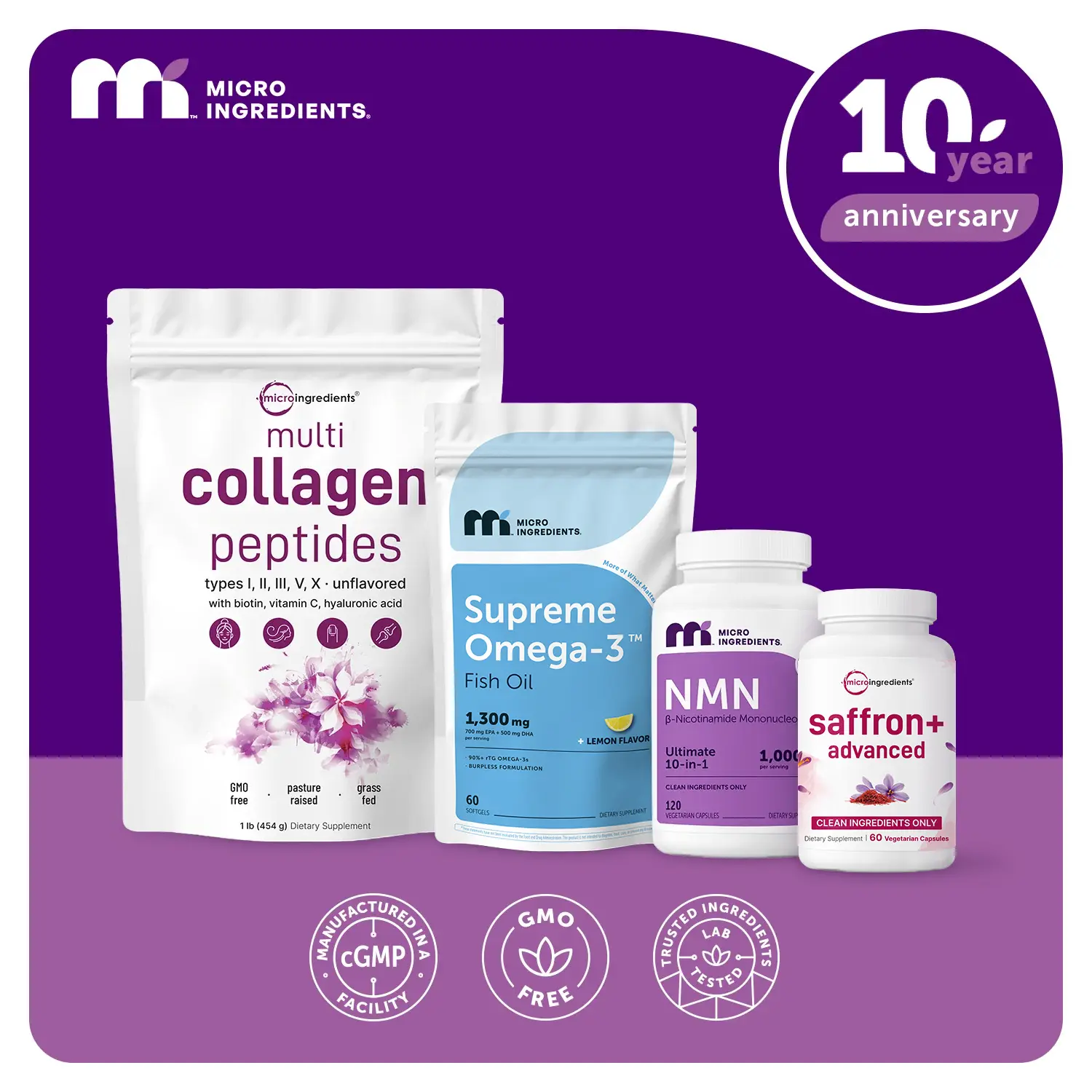 Micro Ingredients Autumn’s Peri Power Bundle: Saffron+ Advanced, Supreme Omega-3 Fish Oil, NMN Complex & Multi Collagen Peptides Powder Micro Ingredients Autumn’s Peri Power Bundle: Saffron+ Advanced, Supreme Omega-3 Fish Oil, NMN Complex & Multi Collagen Peptides Powder
