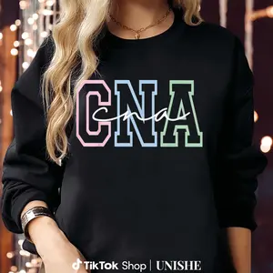 Comfortable 100% Unisex CNA Sweatshirt – Long Sleeve Casual Top for Nurses and Assistants