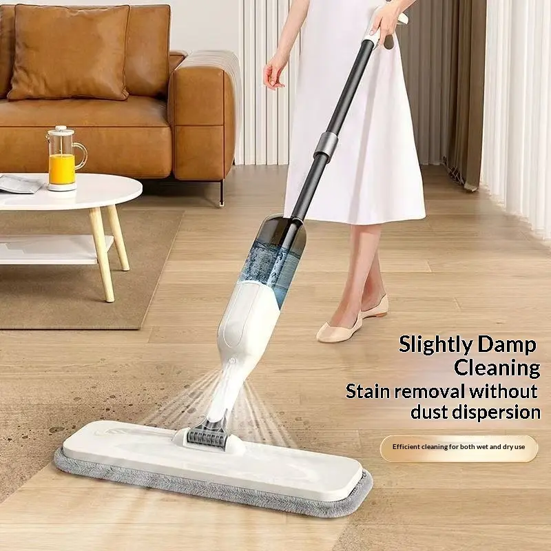 Spray Mop And Spray Flat Mop Cleans In One Pass Suitable For Both Wet And Dry Cleaning Cloth Stainless Steel