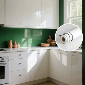 Roll [23.62 * 393.70 in ] marble pattern adhesive film roll-heat and oil resistant for kitchen and bathroom cabinets, drawers and furniture renovation-non-food contact home decor, kitchen cabinet liners