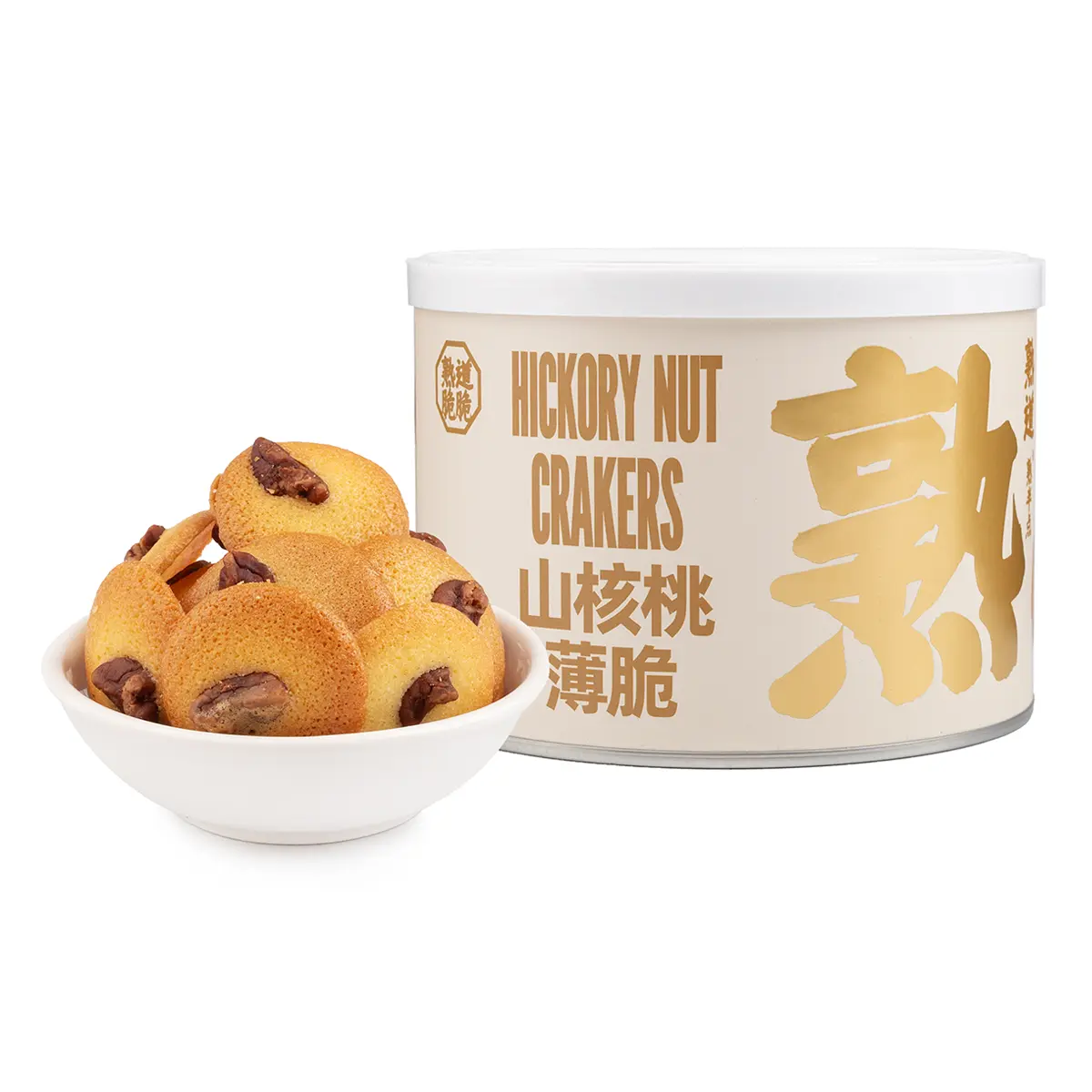 Baked Hickory Nut Crackers - 120g Crunchy Crisps & Puffed Snack Cookies, Crunchy Crisps & Puffed Snacks