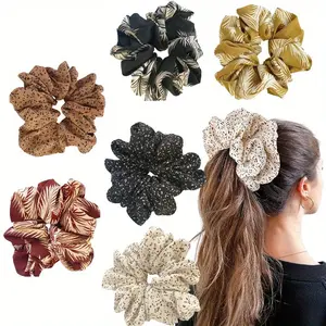 6 Pack Women Large Satin Elastic Band Extra Large Headband Beauty & Personal Care