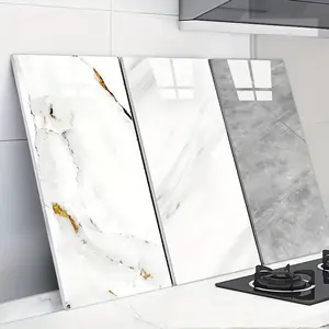 20 Pcs Marble Wall Stickers Self Adhesive Foam, Waterproof Moisture Proof, Home Decor, Easy Peel Stick Clean Cut, Bathroom Living Room Kitchen Bedroom